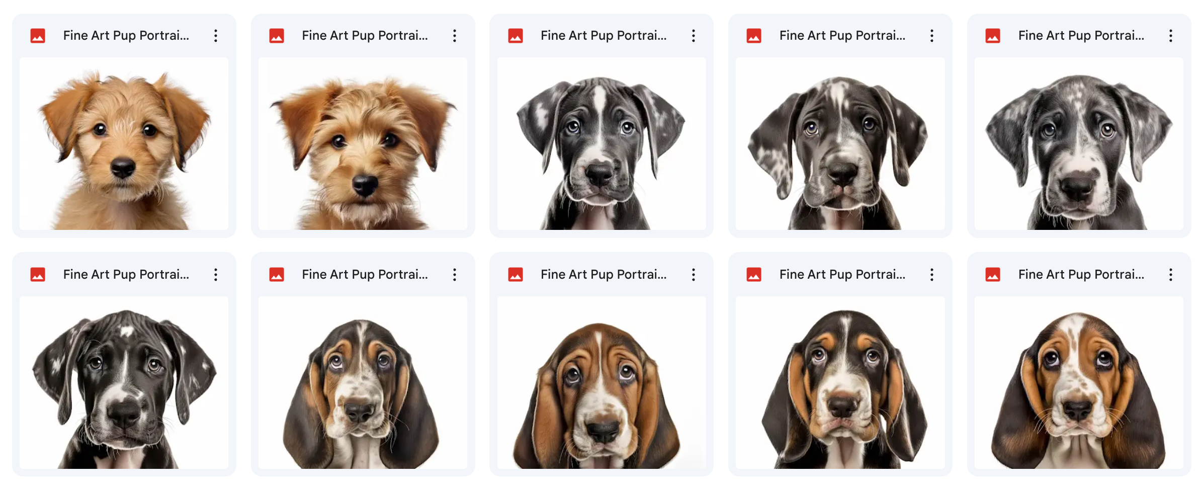 Fine Art Pup Portrait Asset Pack - Meg Bitton Productions
