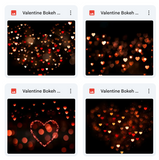 Magical Valentine Bokeh Overlays