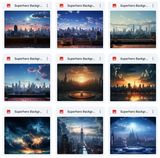 Ultimate Super Hero Background Bundle