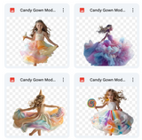 Ultimate Candy Gown Model Overlay Bundle