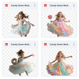 Ultimate Candy Gown Model Overlay Bundle