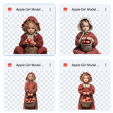 Magical Apple Girl Model Overlays
