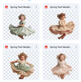 Magical Spring Twirl Model Overlays