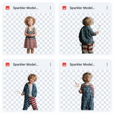 Magical Sparkler Model Overlays