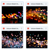Magical Unicorn Bokeh Overlays