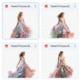 Magical Pastel Princess Model Overlays