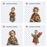 Magical Bookworm Model Overlays