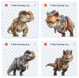 Magical T-Rex Overlays