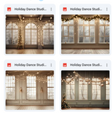 Holiday Dance Studio Background Bundle