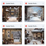 Caroler Porch Background Bundle