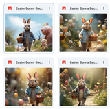 Easter Bunny Background Bundle