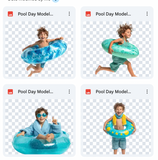 Magical Pool Day Model Overlays