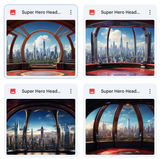 Super Hero Headquarters Background Bundle