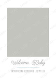 Simple Baby Announcement Template