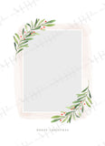 Holly Christmas Card Template #1