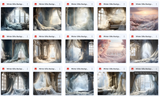 Ultimate Winter Silks Background Bundle - Meg Bitton Productions