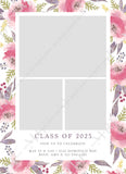 Watercolor Floral Senior Template #1