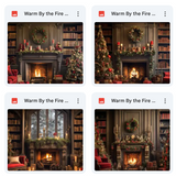 Warm by the Fire Background Bundle