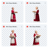 Magical Mrs Claus Model Overlays