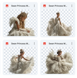 Magical Swan Princess Model Overlays