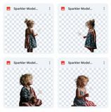Magical Sparkler Model Overlays