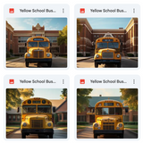 Yellow School Bus Background Bundle