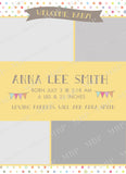 Cute Polka Dots Announcement Template