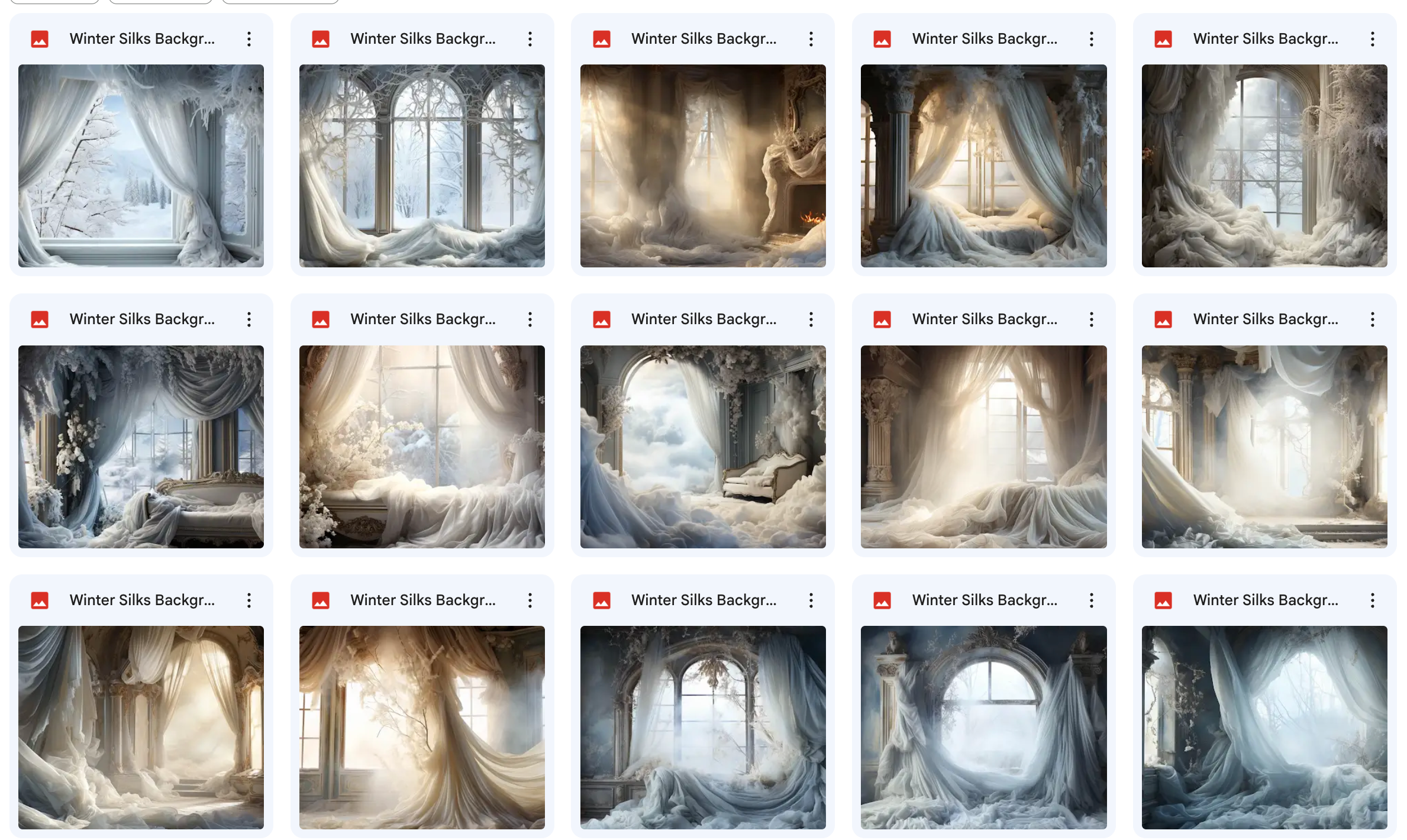 Ultimate Winter Silks Background Bundle - Meg Bitton Productions