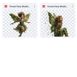 Magical Forest Fairy Model Overlays