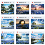 Ultimate Blue Bonnets Background Bundle