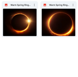 Magical Warm Spring Ring Flare Overlays