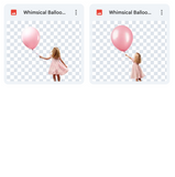 Magical Whimsical Balloon Model Overlays