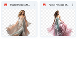 Magical Pastel Princess Model Overlays