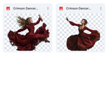 Magical Crimson Dancer Model Overlays