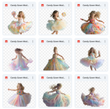 Ultimate Candy Gown Model Overlay Bundle