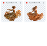 Magical Autumn Dancer Model Overlays