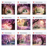 Ultimate Wisteria Background Bundle