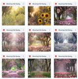 Ultimate Blooming Path Background Bundle