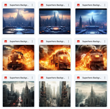 Ultimate Super Hero Background Bundle