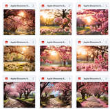 Ultimate Apple Blossoms Background Bundle