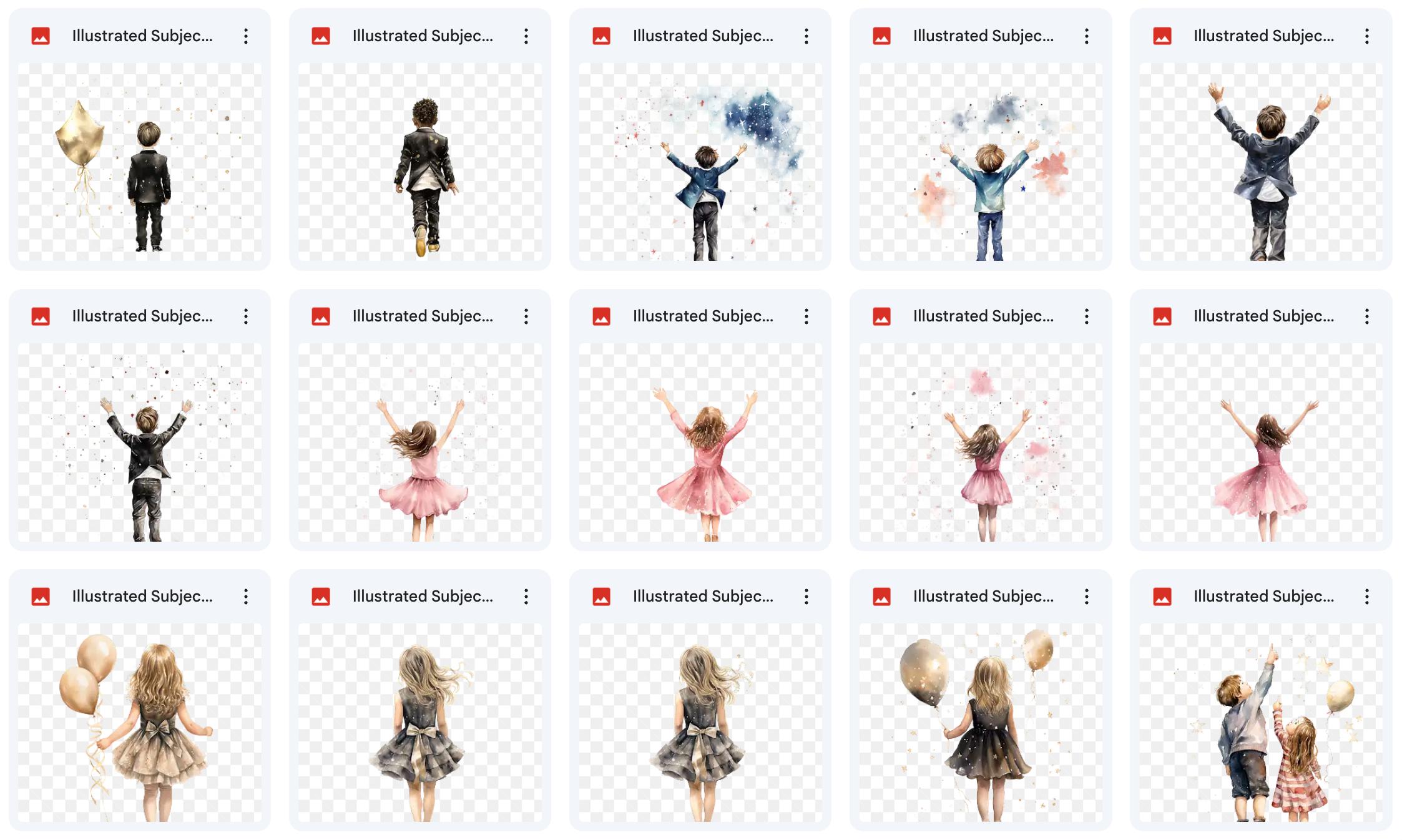 Illustrated New Year's Eve Asset Pack - Meg Bitton Productions