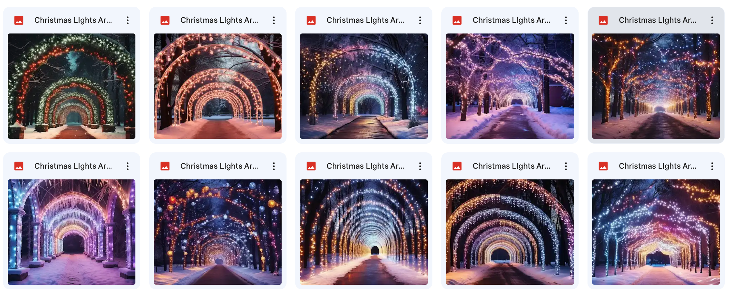 Ultimate Christmas Lights Arch Background Bundle - Meg Bitton Productions