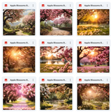 Ultimate Apple Blossoms Background Bundle