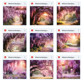 Ultimate Wisteria Background Bundle