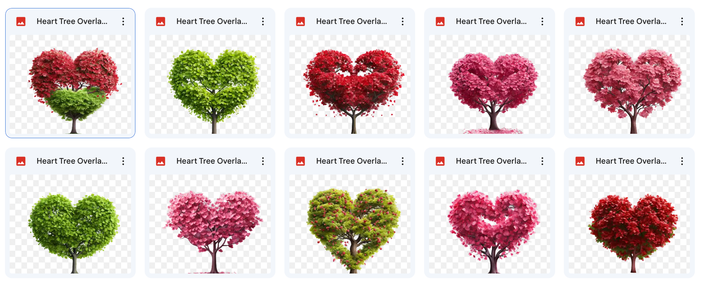 Magical Heart Tree Overlays - Meg Bitton Productions