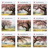 Ultimate Spring Willows Background Bundle