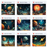 Ultimate Retro Sci-Fi Background Bundle