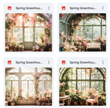 Ultimate Spring Greenhouse Background Bundle