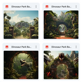Ultimate Dinosaur Park Background Bundle