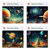 Ultimate Retro Sci-Fi Background Bundle